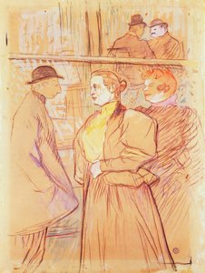 W Moulin Rouge autorstwa Henri de Toulouse Lautrec